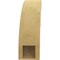 Ekena Millwork 5-inch W x 16-inch D x 16-inch H Ozark Rough Cedar Woodgrain TimberThane Knee Brace, Primed BRCUR05X16X16OZKRCPR - alternate 4